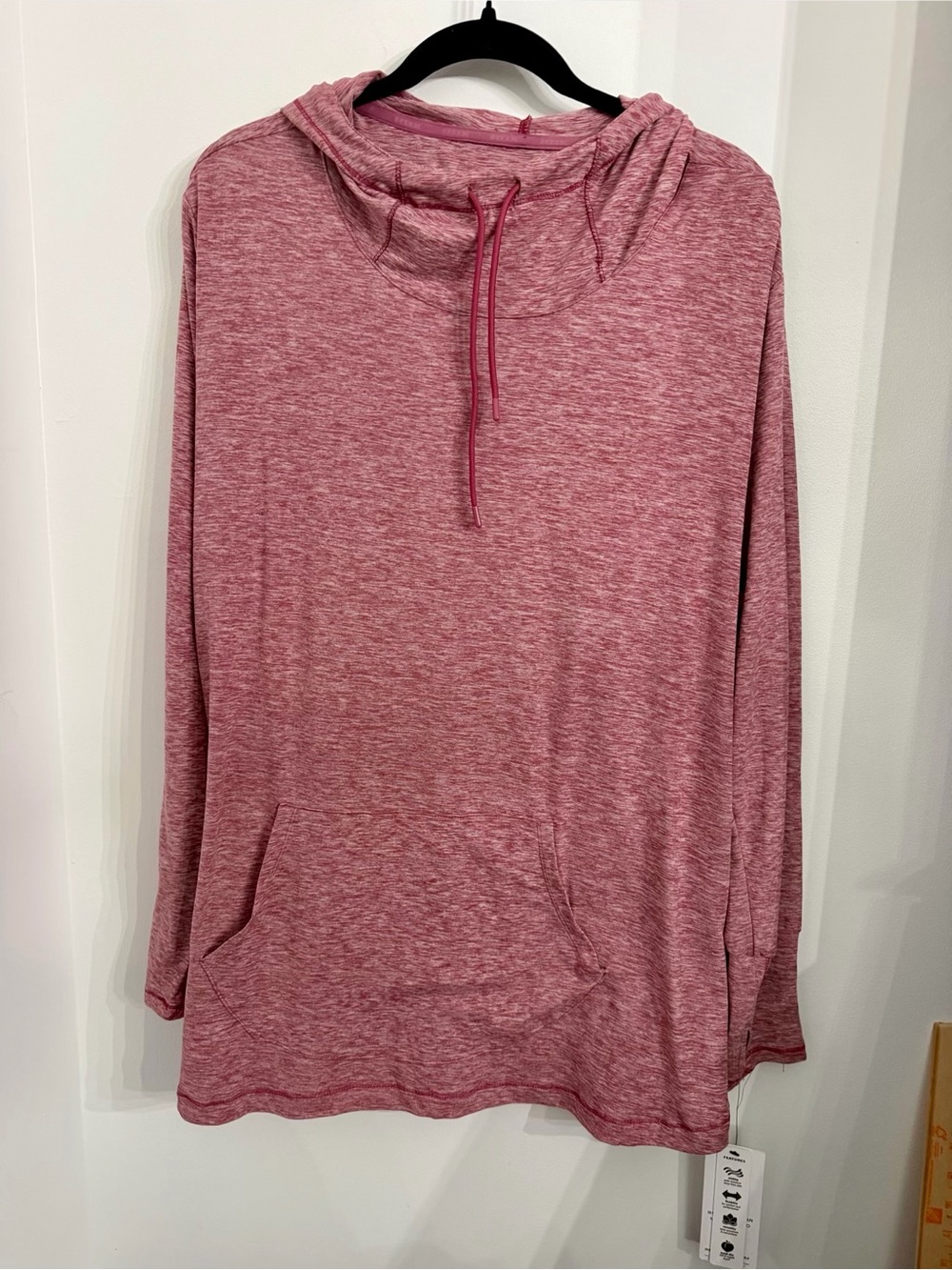 NWT RBX Active Women’s 3X Pullover Hoodie – Heathered Mauve/Pink